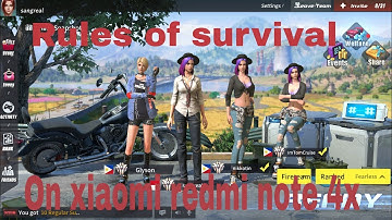 Rules of survival on xiaomi redmi note 4x excellent setting / high fps and no lag