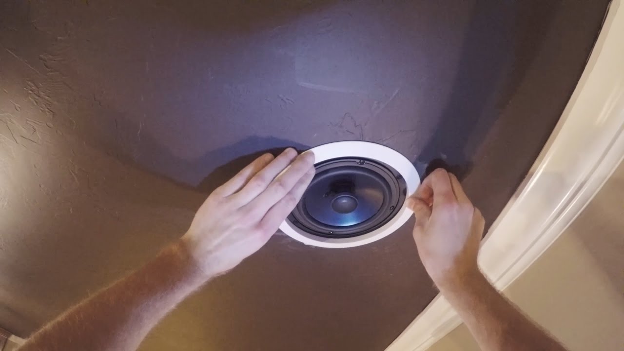 In-Ceiling Speaker Installation - YouTube