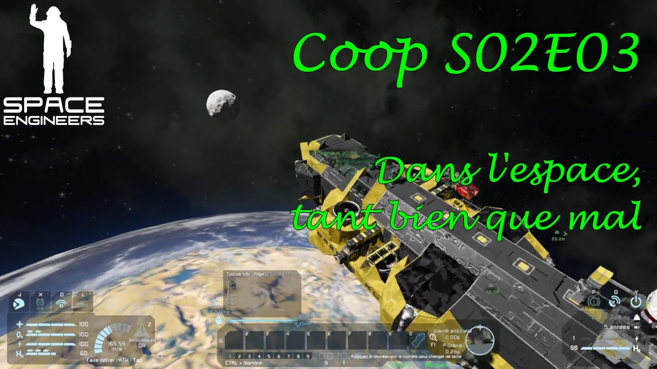 Dans l'espace | Let's Play Space Engineers Coop [FR] S02E03 - YouTube