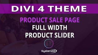 Divi 4 Product Sale Page Full Width Product Slider 👈