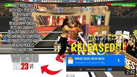 [272] New Wr3d mod 2k23 v3 released with new features| marval super hero added