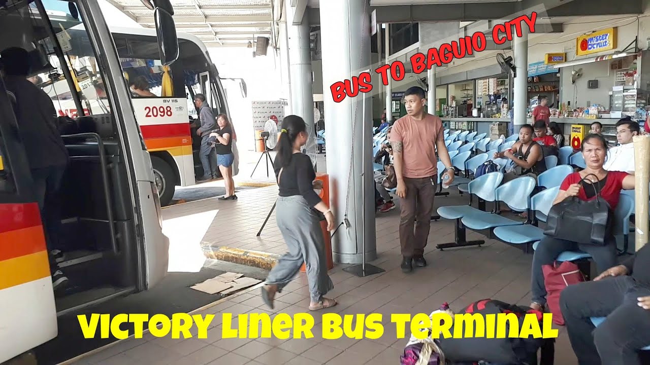 Bus to Baguio City Victory Liner Pasay Manila - Bus Terminal - YouTube