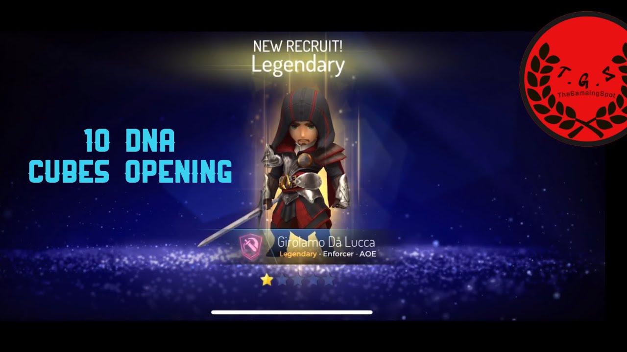 Assassin’s Creed Rebellion 10 DNA Cubes Opening