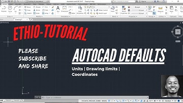 AutoCAD Tutorial in Amharic | How to set units and  Drawing area limits #03