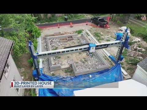 3D-printed house comes