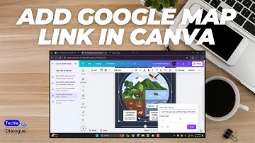 How to Add Google Map Link in Canva - Detailed Tutorial (2025)