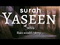Lofi theme quran  surah yaseen with rain sound l best for sleep