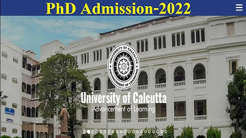 PhD Admission 2022 // Calcutta University // Department of Information Technology