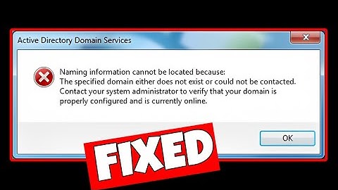 How To Fix "The specified domain either does not exist or could not be contacted" In Windows 10 & 11