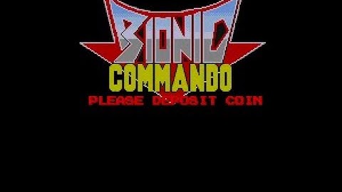 BIONIC COMMANDO (Arcade) (1cc)