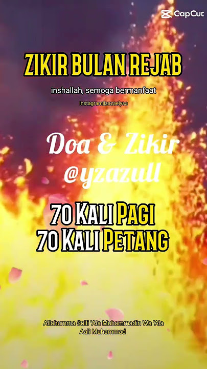 #Rabbighfirli Warhamni Watub Alayya - 70 x Pagi 70 x Petang - Doa & Zikir - @yzazull