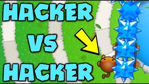 HACKER VS HACKER :: THIS DEFENSE IS INSANE! 5th Tier Tower HACK! - Bloons TD Battles