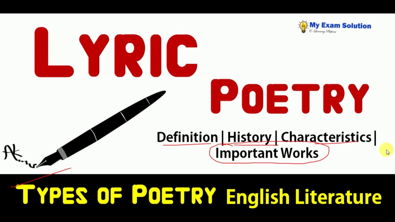 Lyric Poetry - Examples and Definition of Lyric Poem Literature