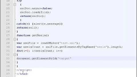 JavaScript DOM XML parsing
