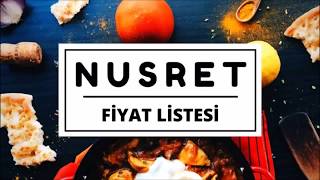 Nusret Fiyat Listesi - 2 dk'da Tüm Menü Fiyatlarını Öğren