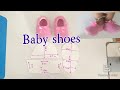 Baby  shoes  cutting and stitching with measurement