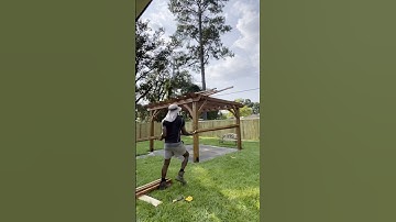 Maybe I should ask for permission next time.. Part Two #pergola #diy