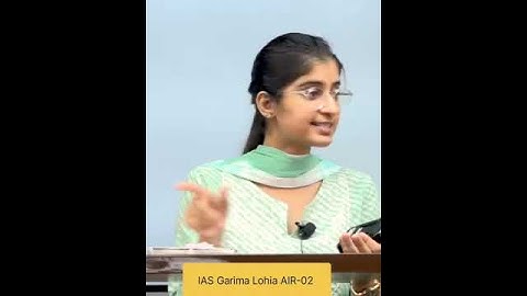 IAS Garima Lohia AIR-02 #upsc2022 #prelims #mains #interview #governance #GS2 #shorts