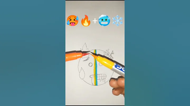 Hot🥵+Cold🥶||Emoji Mixing Satisfying Art||creativeart#satisfying#mansooraartandcraft