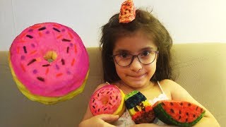 DIY / Kolay Squishy Yapımı / Sünger Yastıktan Squishy Yapımı / Diy Squishy With Sponge Pillow