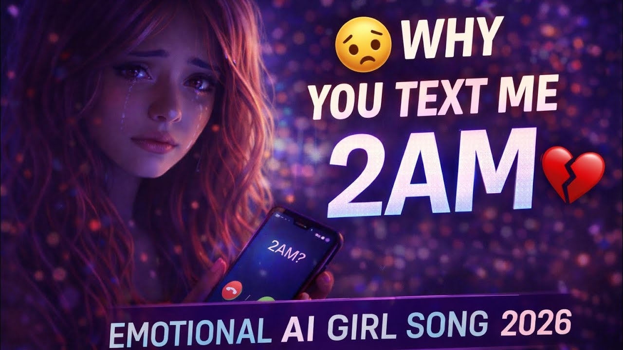 Why You Text Me at 2AM 😔💔 | Emotional AI Girl Voice Song 2026 - YouTube