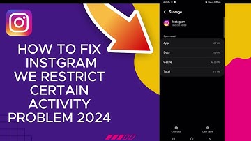 How To Fix Instagram We Restrict Certain Activity Problem 2024