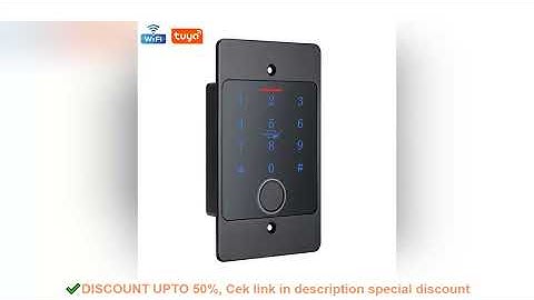 Tuya Wifi Standalone Fingerprint Access Control Keypad Metal Waterproof Backlight Embedded installat
