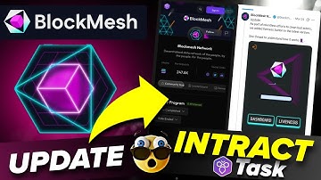 Blockmesh Airdrop Intract Task | Blockmesh Airdrop Update | Blockmesh Airdrop Liveness Check | KYC