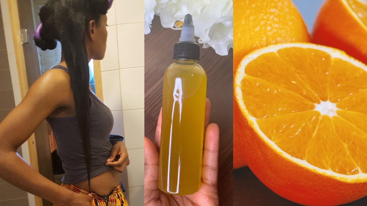 😱DIY vitamin c / orange oil for faster hair growth. Use two to three