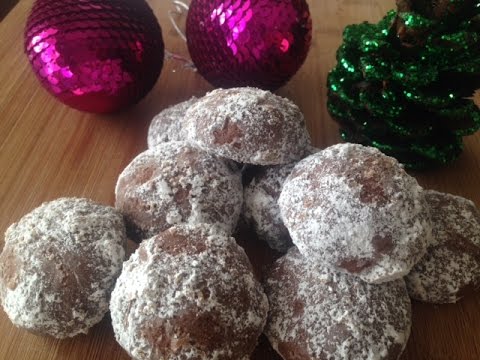 Chocolate Snowball Cookies| Holiday recipes