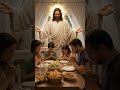 Presença Viva: Jesus Aparece Durante a Oração da Família no jantar. #fe #jesus #boa-noite