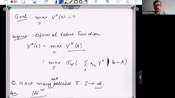 Lecture 5 : Optimal Value Function and Value Iterations