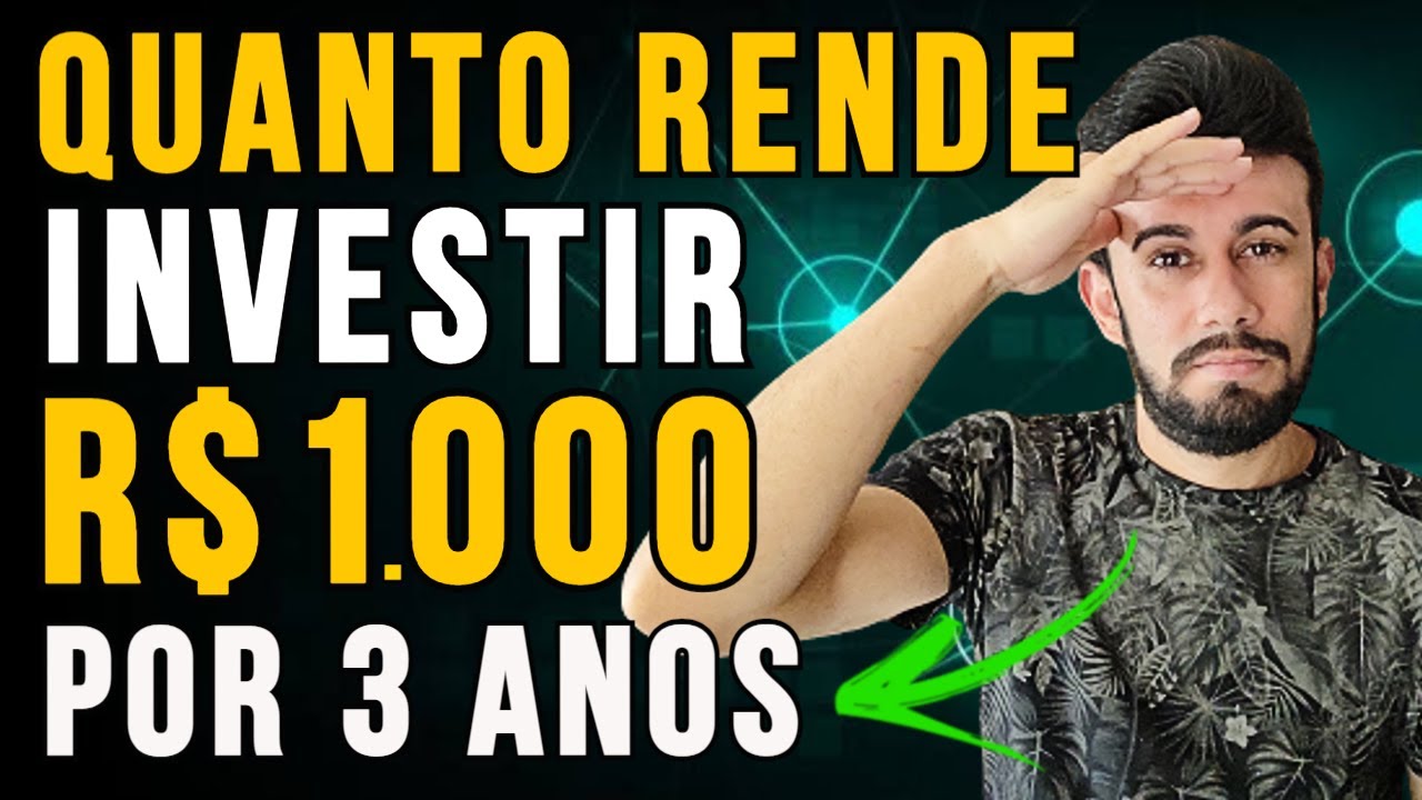 INVESTINDO R$1.000 POR MÊS DURANTE 3 ANOS, QUANTO RENDE DE DIVIDENDOS?