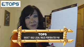 Tops Docket Gold Legal Ruled Perforated Pad