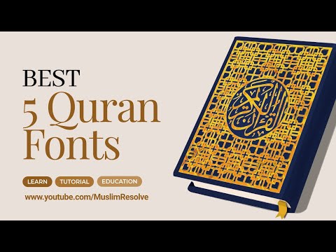 Best 5 Arabic Fonts For Quran!!! Free Download