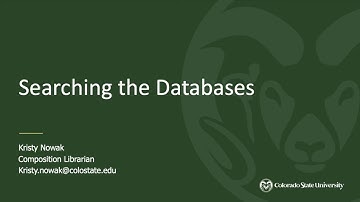 Searching the Library Databases