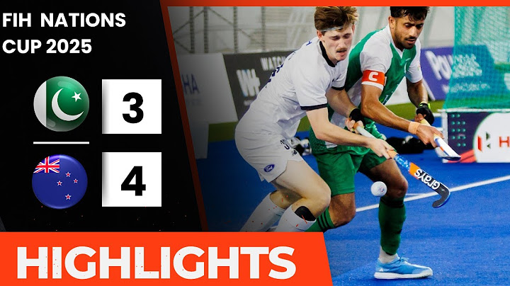 Pakistan Vs New Zealand Hockey Match Highlights | FIH Hockey Nations Cup 2025