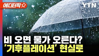 [에디터픽] '강수량 변화가 소비자물가에 영향 미칠까?'…이상 기후에 괴리 커지는 물가 / YTN