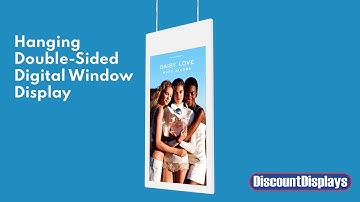 Hanging Double-Sided Digital Window Display | Discount Displays