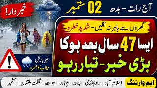 Rain Prediction After Severe Heatwave 🔥02 September to 7 September Weather Update Pakistan 🇵🇰
