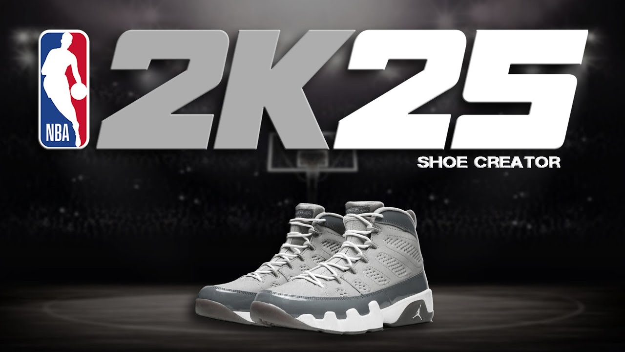 NBA 2K25 Shoe Creator - How to make Air Jordan Retro 9 'Cool Grey'