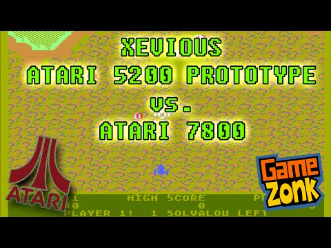 Xevious - Atari 5200 vs. Atari 7800 - Comparison