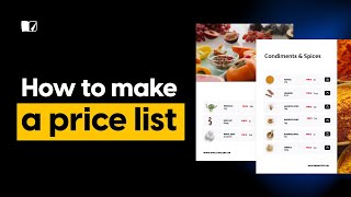 How to Make a Price List | Flipsnack.com