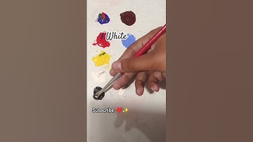 Color mixing || Create 16 new colors from 3 primary colors #colormixing #painting #artvideo #shorts