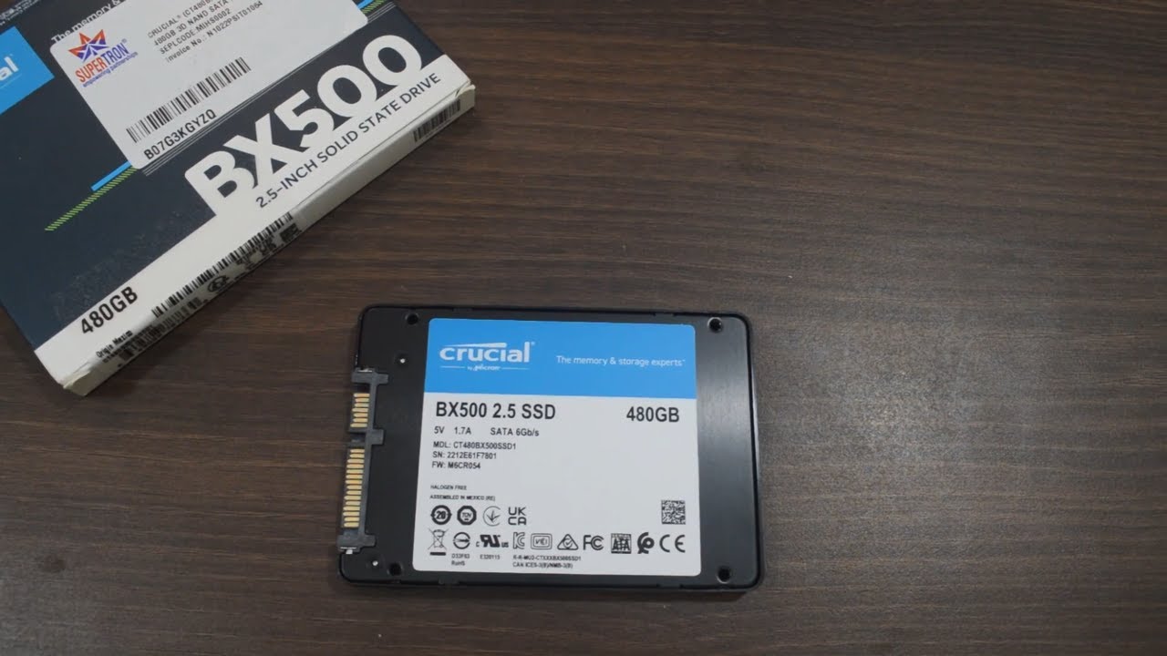 Crucial BX500 1TB 3D NAND SATA 2.5-inch SSD