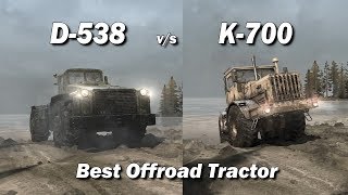 Spintires Mudrunner Best Offroad Tractor | D-538 vs K-700