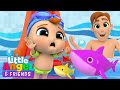 Baby Shark Swimming Song | Little Angel And Friends Kid Songs