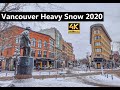 Winter Snow storm Vancouver Canada 2020