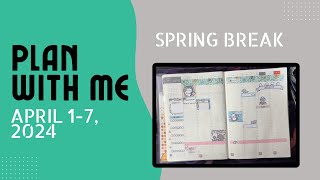 Plan With Me | April 17, 2024 | Spring Break | Hobonichi Cousin