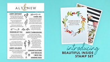 Altenew Stamps Intro - Beautiful Inside